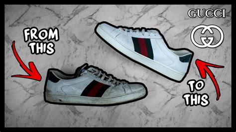 how do you clean gucci sneakers|how to clean Gucci sneakers.